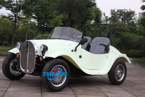 Vente directe d'usine, mini-voiture classique, cabriolet de rue avec 2 sièges en cuir, boîte de vitesses automatique, alimenté par batterie au lithium - Product Image 2