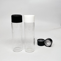 Tubo de Vidrio para Hierbas de 15 ml, 20 ml, 25 ml, 30 ml, 80 mm, 90 mm, 110 mm, 120 mm con Tapa a Prueba de Niños, en Oferta