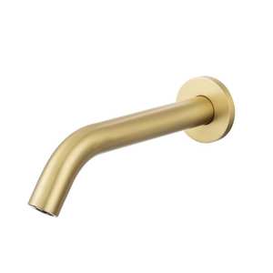 Sensor infrarrojo automático, <span class=keywords><strong>grifo</strong></span> de fregadero dorado, latón eléctrico montado en la pared, <span class=keywords><strong>grifo</strong></span> sin contacto, caño a prueba de salpicaduras, <span class=keywords><strong>lavabo</strong></span> de baño - Product Image 3