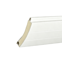 Porte à enroulement silencieuse en acier de type BoMa 77, en forme d'arc, avec isolation thermique, pour usage résidentiel, garage, commercial, extérieur, sécurité