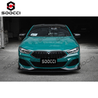 Kit carrosserie TAKD en fibre de carbone sèche, spoiler inférieur de pare-chocs, séparateur avant sport en 3 parties pour BMW G14 G15 840i M850i 2019-2023