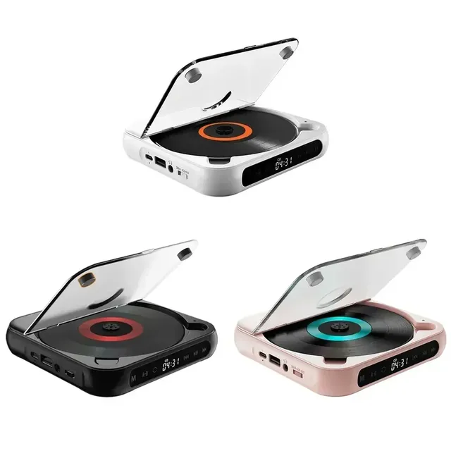 -Compatible CD Player LCD Screen Car CD Player A-B Repeat 1200 MAh Battery Friend Family Student Portable Dvd Player