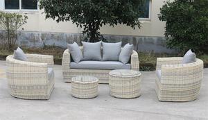 YOHO 5 pièces mobilier d'extérieur multi-fonctionnel patio en aluminium rotin convention canapé ensemble luxe extérieur rotin canapé ensemble pour jardin - Product Image 6