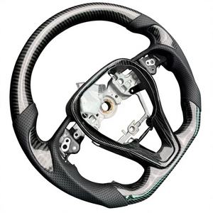 Volant personnalisé chauffant en cuir et Alcantara avec fibre de carbone pour <span class=keywords><strong>Toyota</strong></span> Corolla SE / Camry 8ème génération / <span class=keywords><strong>Venza</strong></span> <span class=keywords><strong>2021</strong></span> 2024 2016 - Product Image 3