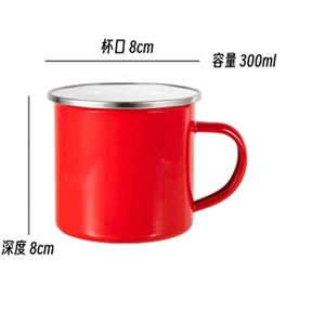 Mug à café en émail de qualité alimentaire, écologique, couleur orange Pantone, imprimé sur mesure pour le camping et les pique-niques en plein air, OEM - Product Image 3