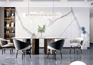 Mới đến calacatta Vàng thiêu kết đá foshan Rock slab Glossy sứ gạch thiêu kết đá slab 1600x3200-sw8516 - Product Image 4