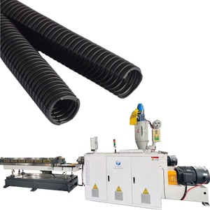 Machine d'extrusion de tuyaux en PP, PE, PVC, pour tuyaux ondulés à paroi simple, conduites et flexibles, extrudeuses plastiques avec <span class=keywords><strong>enrouleur</strong></span> automatique - Product Image 1