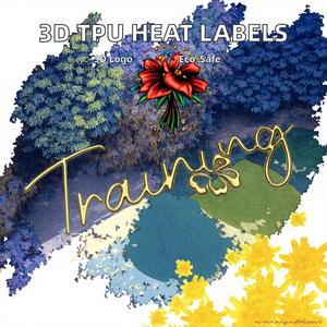 Tùy chỉnh 3D TPU Logo truyền nhiệt hình chữ nhật/cuộn vuông mẫu cho hàng may mặc & Túi báo nhiệt logo chuyển - Product Image 2