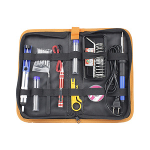 Kit de fer à souder à température réglable 60W, outil de réparation électronique à chaleur constante avec embouts et accessoires - Product Image 5