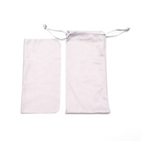 Needle One 220 Grammes Set Microfibre Logo Personnalisé Imprimé Cordon Sacs De Lunettes De Soleil Pour Lunettes Paquet Pochette En Microfibre