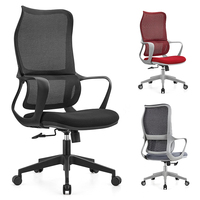 Chaise de bureau ergonomique à soutien lombaire professionnel avec réglage multifonction pour conférence/usage administratif