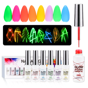 OEM Glow-In Gel scuro UV Liner 10ml fluorescente effetto Neon Nail Art disegno si immerge dalla massa luminosa di Gel ragno ad alto odore di pigmento - Product Image 2