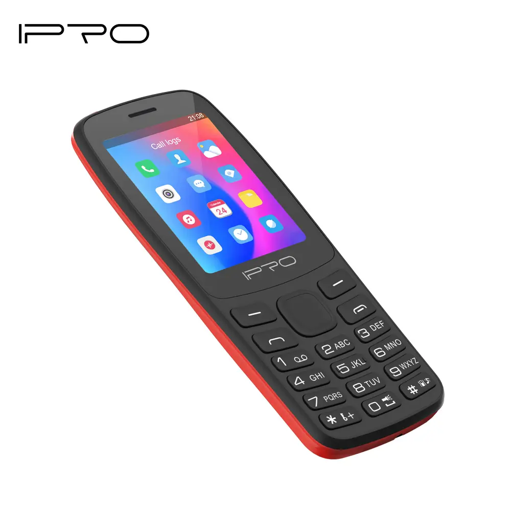 IPRO A25 ponsel tombol SIM ganda, ponsel dengan fitur gsm 2G 2.4 inci baterai 1000mAh