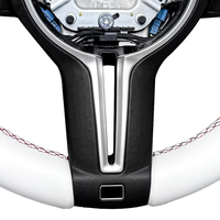 Volant en cuir style Thong à 3 branches pour BMW M Sport, compatible avec les modèles F10, F30, X5, X6, E71, E70, F82