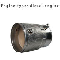 Silencieux catalytique à trois voies de fabrication chinoise SCR/DPF/DOC Utilisation générale des camions à moteur diesel pour remplacer/réparer les DPF-BS-190-009