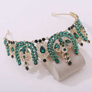 Diadème <span class=keywords><strong>de</strong></span> Mariage et Anniversaire pour Femme en Alliage Plaqué Or avec Cristaux Élégants et Coraux, Couronne <span class=keywords><strong>de</strong></span> <span class=keywords><strong>Reine</strong></span> <span class=keywords><strong>de</strong></span> Bal, Diadème <span class=keywords><strong>de</strong></span> Princesse pour Concours <span class=keywords><strong>de</strong></span> Beauté - Product Image 4