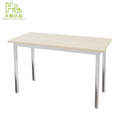 Table de restaurant moderne minimaliste rectangulaire pour école, restauration rapide, café, mobilier commercial