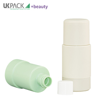 Nouveau design de bouteille de déodorant en PP écologique 50ml 75ml de conteneur en plastique à bille en acier inoxydable pour le remplacement de la crème pour le visage