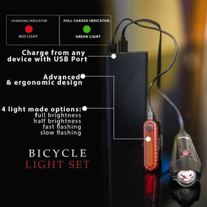 Custom Logo <b>USB</b> <b>Rechargeable</b> Bike Tail <b>Light</b> 4 Modes COB LED High Brightness Promotional Gift Universal Elastic Strap Rear Lamp - Product Image 4
