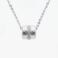 Kalung Spiritual Perak 925 Berlapis Kuningan Liontin Kalung Rantai Kotak Perhiasan Spiritual