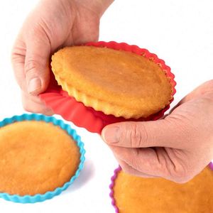 Molde Redondo de Silicona para Pastel de 12 cm, Moldes para Hornear, Bandeja de Silicona para Repostería, Molde Redondo de Silicona para Pastel - Product Image 1