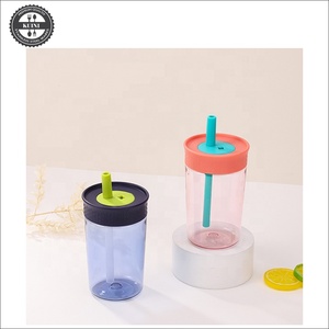 แก้วพลาสติกไร้สาร BPA สำหรับเด็กพร้อมหลอดยืดหยุ่<span class=keywords><strong>น</strong></span>ทนทา<span class=keywords><strong>น</strong></span>ต่อการหกทำความสะอาดง่ายขวด<span class=keywords><strong>น</strong></span>้ำสำหรับเด็กเหมาะสำหรับการเดินทางข<span class=keywords><strong>น</strong></span>าด15ออ<span class=keywords><strong>น</strong></span>ซ์ - Product Image 5