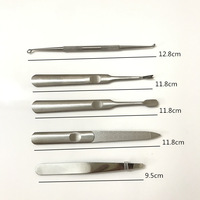 Kit de soin des ongles professionnel FLYHIGH personnalisé avec logo, en acier inoxydable luxueux, portable, avec boîte cadeau