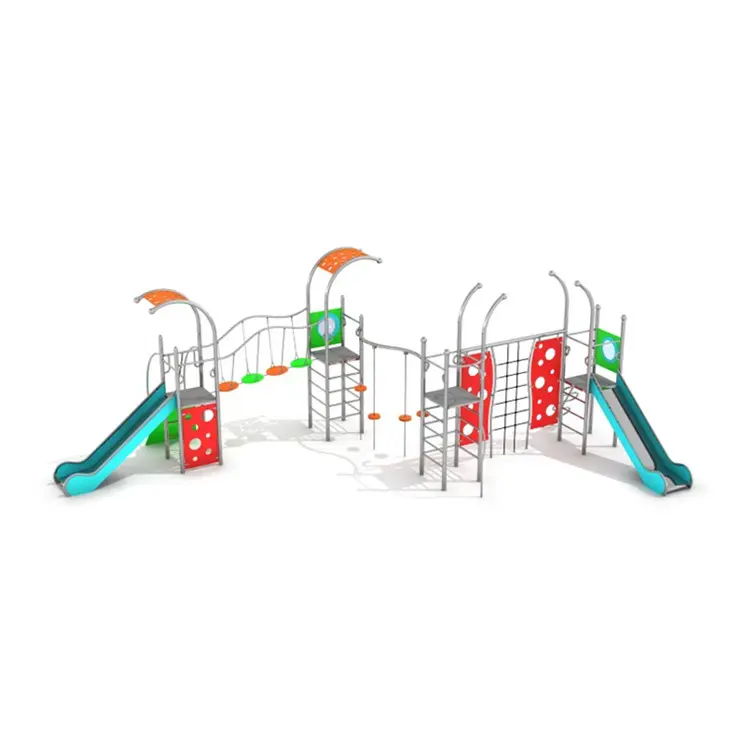 Open Air Kids Rope Climbing and Slide PE Playground Equipment Made in China for Sale