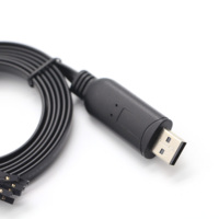 Cable Serial USB a TTL 3.3V/5V UART OEM/ODM con Chip FTDI Integrado de 6 Pines y Paso de 0.1 Pulgadas para Depuración