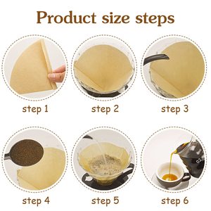 Chất Lượng Cao Dùng Một Lần Cà Phê Giấy Lọc Cấp Thực Phẩm Thân Thiện <span class=keywords><strong>V</strong></span>ới Môi 600Ml Công Suất 3-4 Phần Ăn Nhà Máy Trực Tiếp Tùy Chỉnh Số Lượng Lớn - Product Image 4