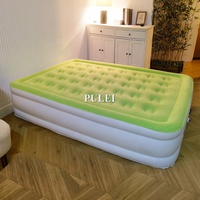Matelas Gonflable Queen Size Prix Usine Design Floqué Moderne Pompe Électrique Intégrée Pliable Hôpital Salle à Manger