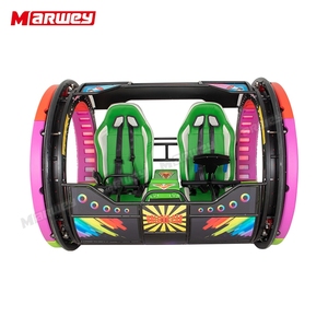 Coche de Diversión Giratorio de 360 Grados, Coche Giratorio de 180 Grados con Posición de Pie de Cabeza hacia Abajo, Coche Eléctrico de 2 Plazas <span class=keywords><strong>Leswing</strong></span> Happy Rotating para Adultos - Product Image 1