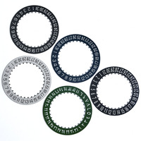 Quadrante Calendario da 23,4 mm con Carattere C alle Ore 6, Compatibile con Movimento 1847, Testa Piatta 4 / Testa Appuntita 4 / Carattere Arabo