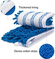 Repuesto de Paño de Microfibra Chenille de Doble Cara para Mopa Plana, Lavable y Reutilizable, para Limpieza de Pisos Duros en el Hogar