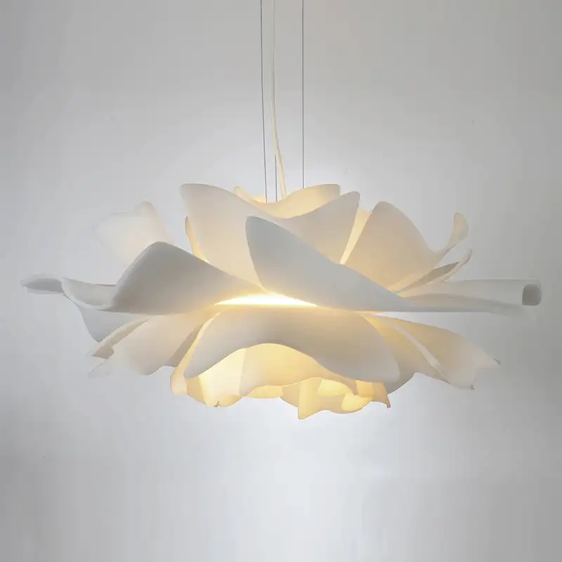 Nordic çiçek Modern DIY elemanları IQ yap-boz ZE lamba tavan avize kolye lamba topu ışık aydınlatma 80cm