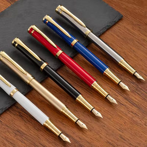 Pluma Estilográfica de Metal, Pluma Estilográfica, Regalo VIP de Alta Calidad, OEM, Oro, Punta Fina, Muestra Disponible, Gran Oferta - Product Image 1