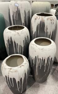 <span class=keywords><strong>Vase</strong></span> en céramique blanche 31 "de haut <span class=keywords><strong>Vase</strong></span> de sol Grands vases à fleurs décoratifs pour la décoration intérieure moderne Cuisine Mariage Décor de ferme - Product Image 5