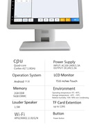Printer termal kasir Android semua dalam satu, mesin Printer POS nirkabel layar sentuh Desktop sistem Pos murah