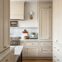 Meubles de cuisine modernes en chêne sur mesure TZD, système de garde-manger modulaire intégré, qualité ENF, écologique, blanc brillant, facile à nettoyer