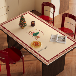 Waterproof Christmas Tablecloth for Indoor Outdoor <b>Dining</b> <b>Table</b> Holiday Event Party Decoration - Product Image 3