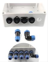 Soudage gratuit IP68 Aviation Plug Socket Connector Étanche ABS Cuivre Amarrage pour 2/3 Core 5A/10A Rated Mâle Femelle PC SP13