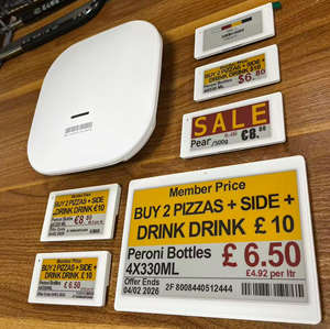 3.7" Epaper Factory Wholesale 5.8Inch E <b>Paper</b> Diy Digital Price Tag Esl Eas System Four Color Grocer'S Electronic Shelf Labels - Product Image 6