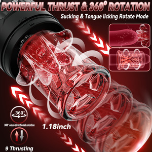 Copa de Masturbación Masculina Automática Telescópica Giratoria con Vibración, Multifuncional, Impermeable, de TPE, Masajeador Personal para Adultos - Product Image 4