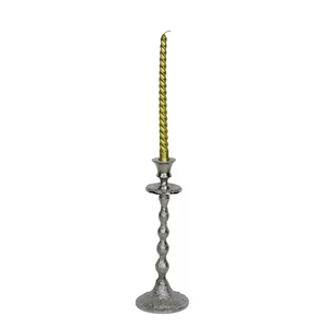 Portavelas de Aluminio Plateado de Lujo, Hechos a Mano, Modernos y Elegantes, para Decoración Navideña del Hogar y Hoteles - Product Image 4