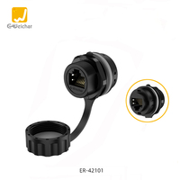 Adaptador Ethernet RJ45 Impermeable IP67 E-Weichat, Conector Exterior Macho/Hembra CAT5 con Contactos de Aleación de Cobre Chapados en Oro