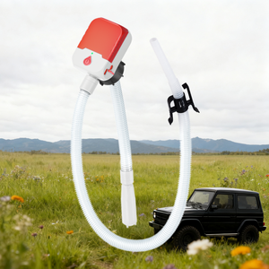 3.8 GPM ปั๊มถ่ายน้ำมันเชื้อเพลิงแบบใช้พลังงานแบตเตอรี่พลาสติกประสิทธิภาพสูงพร้อมอุปกรณ์เติมน้ำมันอเนกประสงค์และสะดวก - Product Image 2