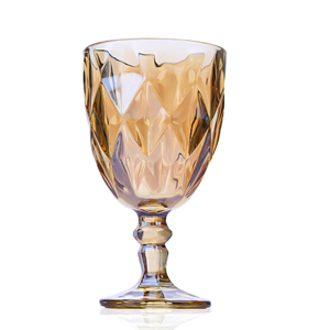 Vente en gros d'un ensemble de 6 pièces ambrées de 300ml de luxe élégant avec emballage en carton <span class=keywords><strong>gobelet</strong></span> à vin en verre cristal - Product Image 5