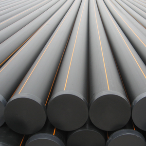 HYDY personnalisation HDPE souterrain 20mm-630mm HDPE tuyau PN6 pour <span class=keywords><strong>gaz</strong></span> PE100 <span class=keywords><strong>Tube</strong></span> en plastique avec bande <span class=keywords><strong>jaune</strong></span> pour <span class=keywords><strong>gaz</strong></span> - Product Image 1