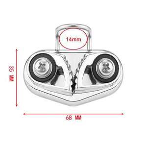 ตัวล็อคเชือกสแตนเลส ตัวล็อคแบบแคม ตัวล็อคสำหรับเรือ ลูกปืน รับน้ำหนักได้มาก ป้องกันสนิม วงแหวนนำทาง อุปกรณ์พิลาทิส - Product Image 6