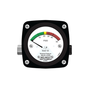Manómetro de Presión de Pistón Mid-West Modelo 120 Psid 50, Fabricado en EE. UU. - Product Image 1
